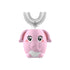Pink Elephant 360° U-Shaped Electric Toothbrush Set for Children 7-14 Years Old - Silicone Soft Bristle Oral Cleaner with 6 Modes & 3 Medium Brush Heads