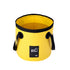 20L Yellow Outdoor PVC Folding Water Bucket - Portable Fishing Barrel, Camping Water Storage, Car Washing Bag