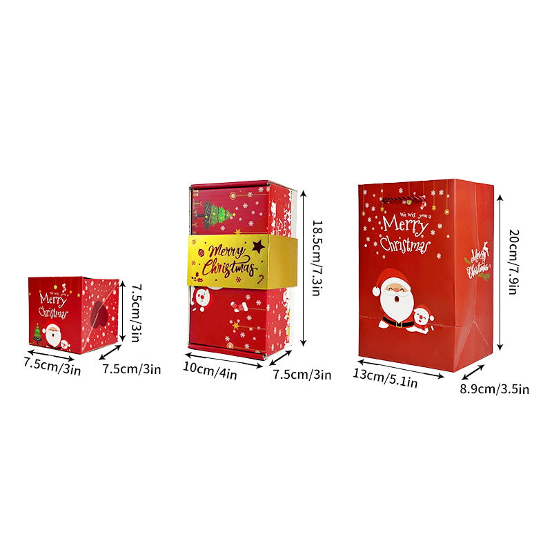 Red Pop-Up Jumping Gift Box Set (20 Bouncing Boxes) - Christmas / Valentine's Day Creative Surprise Gift Kit for Cash & Tiny Gift