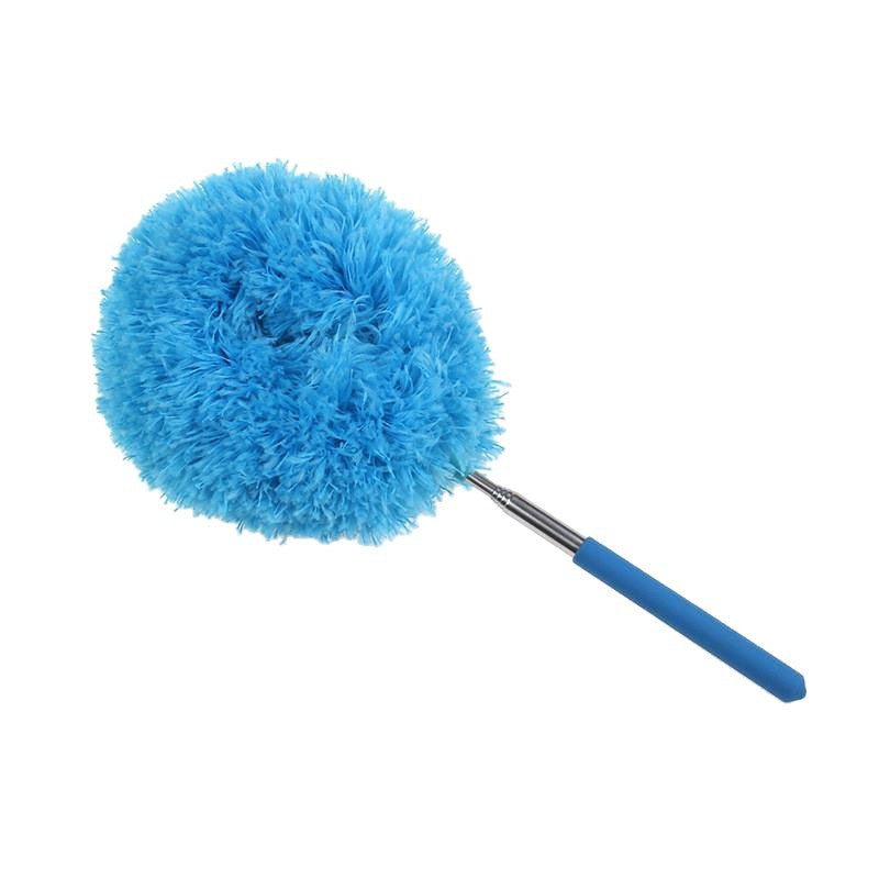 2-Pack Blue Telescopic Electrostatic Duster with 360° Hollow Ring Design - Fan Blade Cleaner, High Reach Dust Removal, Multi-Purpose