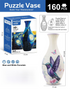 160 PCS Hummingbird 3D Puzzle Vase - DIY Interlocking Flower Vase Kit, Home Decorative and Toy Gift for Mom