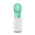 Green Portable Dog Water Bottle and Drink Feeder - 550ml Pet Travel Water Cup for Walking, Hiking & Outdoor Use (High-Temperature Resistant)