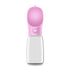 Pink Portable Dog Water Bottle and Drink Feeder - 550ml Pet Travel Water Cup for Walking, Hiking & Outdoor Use (High-Temperature Resistant)