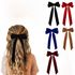 Luxury Velvet Bow Hair Clip Set (10 Pcs) - Simple Fashion Accessory for Princess Outfits and Party Decoration