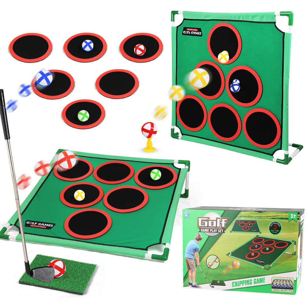 Indoor/Outdoor Golf Hitting Target Game Mat with Stand & Storage Bag - Family Fun Interactive Sports Toy and Practice Aid