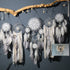 5-Piece Bohemian Handmade Dreamcatcher Wall Hanging Set (Grey) - Nordic Style Feather Room Decor with Premium Gift Box