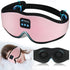 Pink 3D Wireless Bluetooth Sleep Mask with Integrated Stereo Headphones - 100% Blackout Memory Foam Eye Mask, Ultra-Long Battery Life & Washable Design