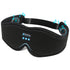 Black 3D Wireless Bluetooth Sleep Mask with Integrated Stereo Headphones - 100% Blackout Memory Foam Eye Mask, Ultra-Long Battery Life & Washable Design