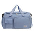 Blue Lightweight & Waterproof Sports Gym Bag with Separate Shoe Compartment, Adjustable Strap and Multiple Pockets - Large-Capacity Travel Duffel for Workout, Business & Getaways