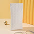 3-Pack White Woven Texture Eyeglass Cases - Retro PU Leather Anti-Pressure Glasses Pouch