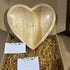 Solid Pine Wood Heart Prayer Bowl with 48 Prayer Cards - Handcrafted Gift for Communion & Home Decor
