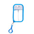3-Pack Ultra-Slim 50ml Card-Style Travel Spray Bottle with Blue Silicone Sleeve - Portable ABS/PETG Refillable Hydration Sprayer