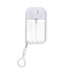 3-Pack Ultra-Slim 50ml Card-Style Travel Spray Bottle with White Silicone Sleeve - Portable ABS/PETG Refillable Hydration Sprayer