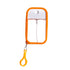 3-Pack Ultra-Slim 50ml Card-Style Travel Spray Bottle with Orange Silicone Sleeve - Portable ABS/PETG Refillable Hydration Sprayer