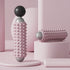 Pink Portable Electric Yoga Massage Roller - Handheld Fitness Recovery Tool, Deep Tissue Muscle Relaxer & Fascia Release Stick