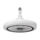 Black Remote LED Ceiling Fan Light with Aromatherapy Slot and Removable E27 Base Socket -  Timer & Dimmable & 3-Speed & 3-Color Temperature Adjustable