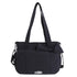 Black Puffy Quilted Nylon Hobo & Crossbody Bag with Cute Bowknot - Trendy Large-Capacity Handbag with Multiple Compartments