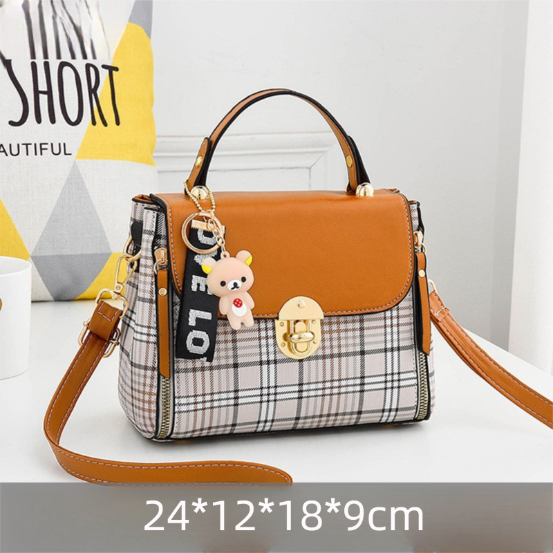 Brown Large Capacity PU Leather Women's Handbag & Shoulder Bag - Elegant Multi-Pocket Commuter Satchel for 12" Tablets, Umbrellas & Long Wallets