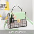 Green Large Capacity PU Leather Women&