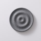6-Pack Dark Grey Instant Dry Diatomite Round Coaster Tray(10x10CM) - Ultra-Absorbent Bathroom Sink Caddy & Cup Mat