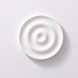 6-Pack White Instant Dry Diatomite Round Coaster Tray(10x10CM) - Ultra-Absorbent Bathroom Sink Caddy & Cup Mat