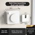 White 4.2M Heavy Duty Invisible Retractable Clothesline - Rustproof & Drill-Free Laundry Hanger with 20kg Load Capacity