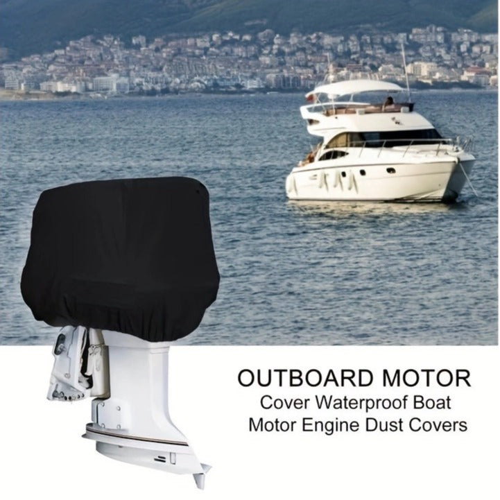 Heavy-Duty Full Marine Engine Coverage for 15-20HP - Waterproof & UV Resistant All-Weather Boat Engine Protector