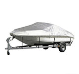 Sliver Heavy-Duty V-Hull Shield for 11 to 13 FT Yachts - All-Weather Water / Dust / UV Resistant 190T Silver Coated  Marine Protector