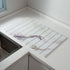 30x40cm Foldable Marble Pattern Kitchen Dish Drainer(Style 2) - Ultra-Absorbent Natural Stone Mat, Fast-Drying & Space-Saving