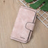 Pink Large Capacity Long Wallet Frosted PU Leather Clutch Bag with 14 Card Slots and Zipper Compartment fits Smartphone for Everyday Use Australia