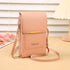 Light pink Touch Screen Crossbody Phone Bag for Women Small Shoulder Purse with Dual Zippers and Card Slots Compact Travel Pouch Australian Lifestyle