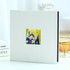 White Linen Self-Adhesive Photo Album DIY Scrapbook with Cover Window 11x10.6 Inch for Family Wedding Travel Memories Preservation Australian Home