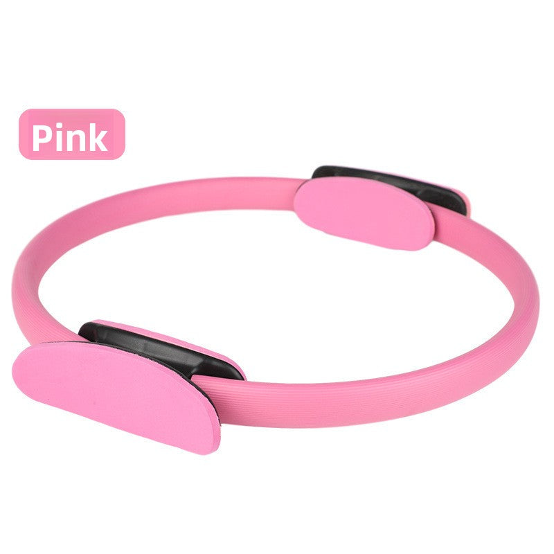Pink Pilates Ring Exercise Tool – High-Elasticity Yoga Ring for Core Strength, Postpartum Recovery, Glute Toning & Full-Body Workout (Unisex)