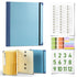Blue Important Document Organizer Folder with 10 Manila Envelopes and Acid-Free Paper for Home Office Estate Planning and Aussie Travel
