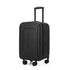 Black 20 Inch Foldable Carry-on Suitcase Ultra Lightweight 2.1kg Hard Shell Luggage with 360 Spinner Wheels and Combination Lock for Australian Travel