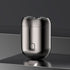 Grey Portable Mini Electric Shaver with Dual Floating Heads IPX6 Waterproof Rechargeable Travel Razor for Men for Grooming and Business Trips