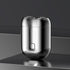 Silver Portable Mini Electric Shaver with Dual Floating Heads IPX6 Waterproof Rechargeable Travel Razor for Men for Grooming and Business Trips