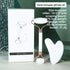 White Dual-Head Resin Facial Roller and Heart-Shaped Gua Sha Set for Home SPA Skincare and Face Neck Massage