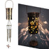Hummingbird Solar Wind Chime Lantern with Iron Art Projection Waterproof Decorative Light for Garden and Local Home Landscapes Elegant Outdoor Illumination Solution