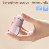 Pink Compact Mini Umbrella with UPF50+ UV Protection and Lightweight Design for Daily Use in Urban and Outdoor Settings Local Standard Fit