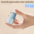 Blue Compact Mini Umbrella with UPF50+ UV Protection and Lightweight Design for Daily Use in Urban and Outdoor Settings Local Standard Fit