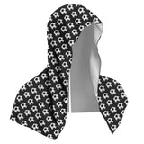 Black football Instant Cooling Hooded Towel U-Shaped Sun Protection Quick Dry Scarf with Carabiner Pouch for Local Outdoor Sports and Gym Workouts