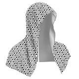 Grey football Instant Cooling Hooded Towel U-Shaped Sun Protection Quick Dry Scarf with Carabiner Pouch for Local Outdoor Sports and Gym Workouts