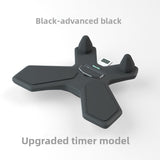 Black Multi-functional Balance Board with Timer for Core Training and Fitness Entertainment, Home Workout Equipment for Abdominal Strength and Overall Conditioning