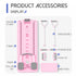 Pink Multi-functional Core Training Board with Digital Timer and Resistance Bands Foldable Fitness Panel for Home Abdominal and Pilates Workouts Solution