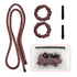 2-PCS Dark coffee Heatless Hair Curler Set Extra Long Overnight Soft Ribbon for Natural Big Waves Damage-Free Professional Home Styling Solution for Local Women
