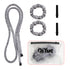 2-PCS Grey Heatless Hair Curler Set Extra Long Overnight Soft Ribbon for Natural Big Waves Damage-Free Professional Home Styling Solution for Local Women