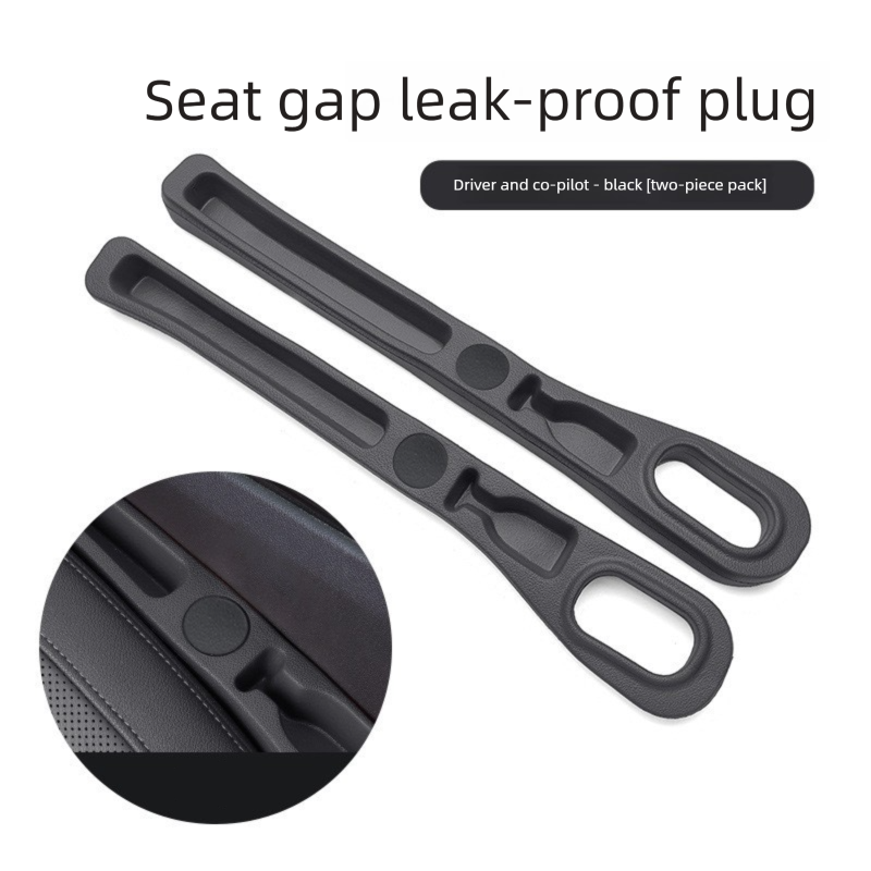 Black Car Seat Gap Filler Strip with Integrated Storage Slot Universal Interior Organizer for Mobile Phones and Keys Safety Solution for Local Drivers
