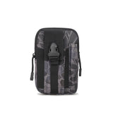 Black python pattern Tactical Molle Waist Bag Waterproof Phone Pouch for 6 inch Smartphones Compact Large Capacity Belt Loop Organizer for Local Outdoor Adventurers