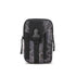 Black python pattern Tactical Molle Waist Bag Waterproof Phone Pouch for 6 inch Smartphones Compact Large Capacity Belt Loop Organizer for Local Outdoor Adventurers